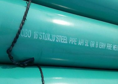 20 tuyau de gaz enduit de POUCE X 11.91MM vert galvanisé à chaud/préparation de surface 3LPE