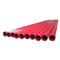 Tuyaux épais enduits en plastique rouges de mur d'acier au carbone composé du tuyau d'acier ASTM A106