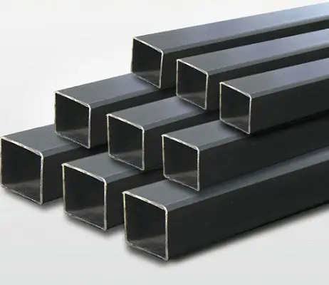 La norme galvanisée du tuyau d'acier ASTM A500 a soudé les tuyaux d'acier carrés enduits de poudre noire