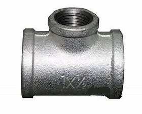 Les garnitures de tuyau à trois voies galvanisées de Malsteel les garnitures 1 de tuyauterie de conduite d'eau avancent 4 minutes petit à petit 6 minutes DN15