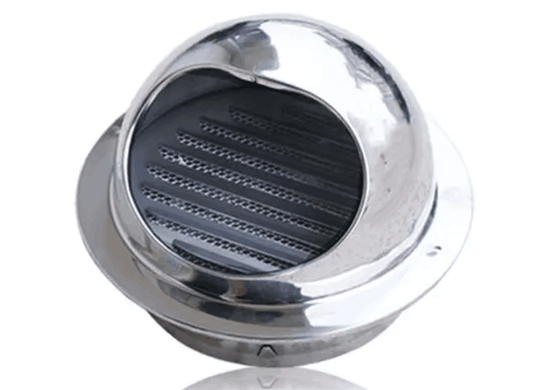 Chapeau imperméable d'évent de gril d'échappement de ventilation d'acier inoxydable acier inoxydable 304 de 3" de 50MM