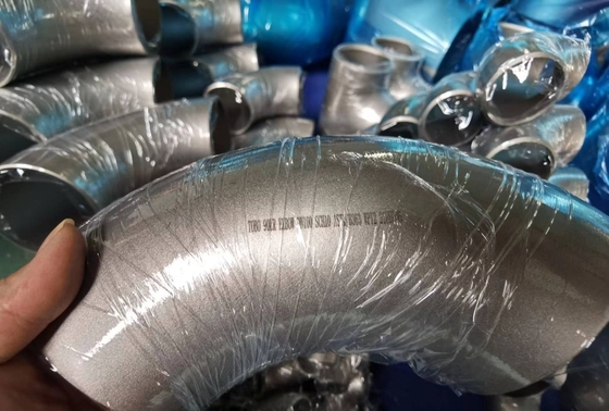 Normale inoxydable sanitaire de garnitures de connexion de tuyau d'acier SS304 coude court soudé 90 par degrés
