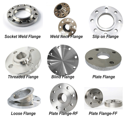 le type prix de plat des dimensions standard de bride de norme ANSI de vacarme de 5 pouces 304l brident tuyau et bride lâches de souche d'acier inoxydable de plat