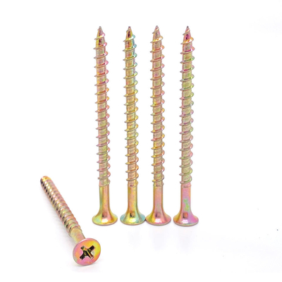 Les vis/boisent le traitement thermique du bois de haute qualité Pan Zinc Plated Chipboard Screw de vis