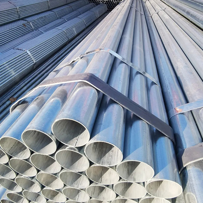 Tubes galvanisées non alliées à extrémités plates/biffées/filées SCH80 Tailles différentes de 1/2 à 8