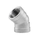 2023 Pipe en alliage d'acier raccords nickel alliage fileté coude 45 degrés forgé argent 1 à 24 pouces