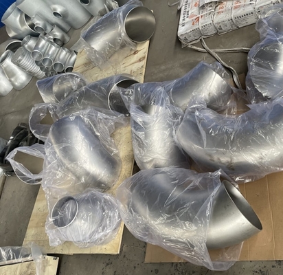 Métal alliage de nickel Inconel 600 de haute qualité 45 degrés Armatures de soudage de bout de coude ASME B16.9 Taille personnalisée