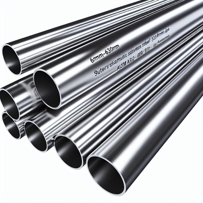 Pipe en acier inoxydable austénitique de diamètre extérieur de 6 mm à 630 mm avec traitement standard et de recuit ASTM A312