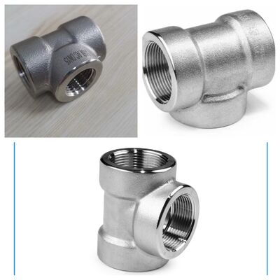 Té à diamètre égal en acier inoxydable ASME B16.9/ASTM A403 WP316 304 SS de haute qualité