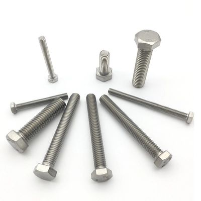 De prix usine 304 316 316L DIN 931 DIN 933 boulons et écrous de sortilège de l'acier inoxydable ensorcellent le boulon
