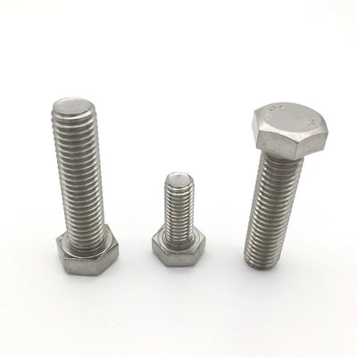 De prix usine 304 316 316L DIN 931 DIN 933 boulons et écrous de sortilège de l'acier inoxydable ensorcellent le boulon