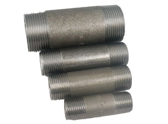 1/2 » - 4" fil masculin hydraulique des mamelons BSP TNP d'acier au carbone long a galvanisé le mamelon masculin en acier de tuyau de longues ou courtes garnitures