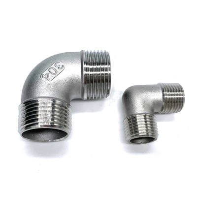 Coude externe de fil de l'acier inoxydable 304 90 degrés de fil externe à angle droit de coude externe de dent mettant d'aplomb la minute 4 commune de garnitures