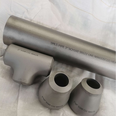 Taille concentrique 3" des garnitures de tuyau du réducteur SMLS SB366 UNS N06022 C22 SCH160 X 2"