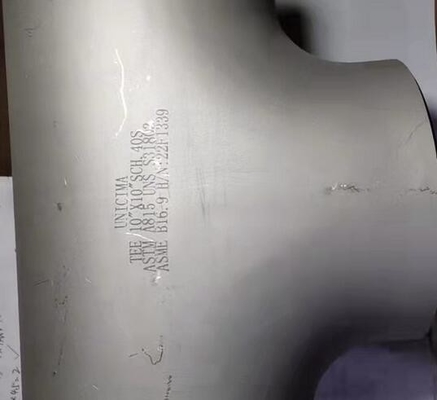 Pièce en t droite sans couture 8" de soudage bout à bout * 8" SCH-40S ASTM A403-WP316/316L ASME B16.9
