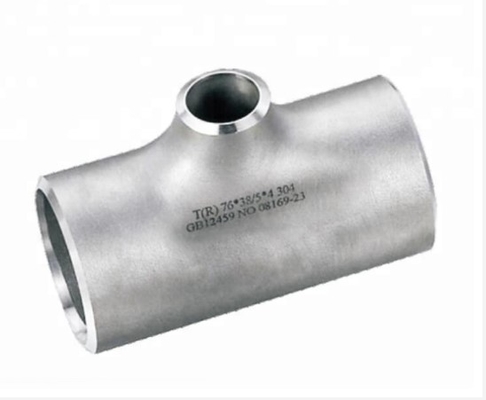 Les garnitures de tuyau d'acier inoxydables duplexent la pièce en t réductrice UNS S2205 SCH80 ASME B16.9 d'acier inoxydable