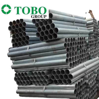Le rond BS 1387 de tuyau d'acier de GI a soudé ERW galvanisé autour de tuyau d'acier creux de section autour de zinc de tube d'échafaudage a enduit en acier