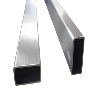 Tuyau d'acier inoxydable de rectangle carré sans couture de tube d'acier inoxydable de 2mm épais 304 316Ti