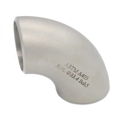 METAL de haute qualité Coude de qualité alimentaire Sanitaire en acier inoxydable 90 degrés Long coude Pipe raccords Coude
