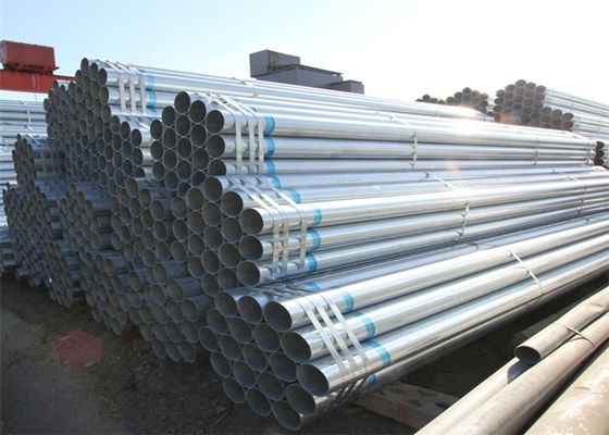 Tubes galvanisées à chaud 10,97 mm d'épaisseur Tubes d'acier galvanisées adaptées à la construction et aux projets industriels