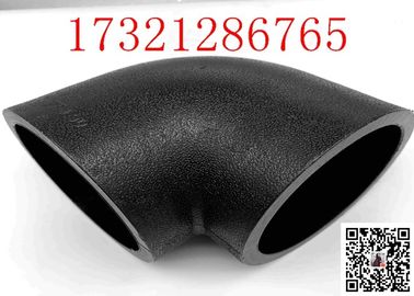 Garnitures de tuyau résistantes de polyéthylène haute densité d'abrasion 90 degrés du coude L20 de noir de HDPE de ferrures de coude