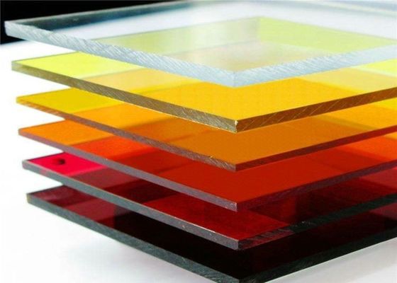 DÉGAGEZ le PLAT EN PLASTIQUE TEINTÉ COLORÉ du PANNEAU 5MM PMMA de FEUILLE ACRYLIQUE TRANSPARENTE