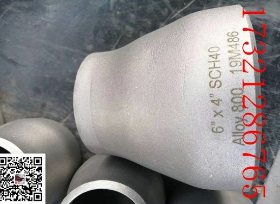 réducteur inoxydable de tuyau d'acier de Sch80 de 16mm S32750 6x5 »