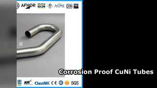Tubes CuNi U anticorrosion pour échangeurs de chaleur marins