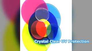 Feuille acrylique résistante aux UV pour vitrines