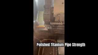 Tuyau en titane sans soudure GR5 finition polie